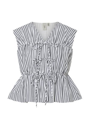 YAS EBBA - Blouse - black stripes:white