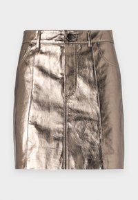 MIA METALLIC  - Miniskjørt - gunmetal