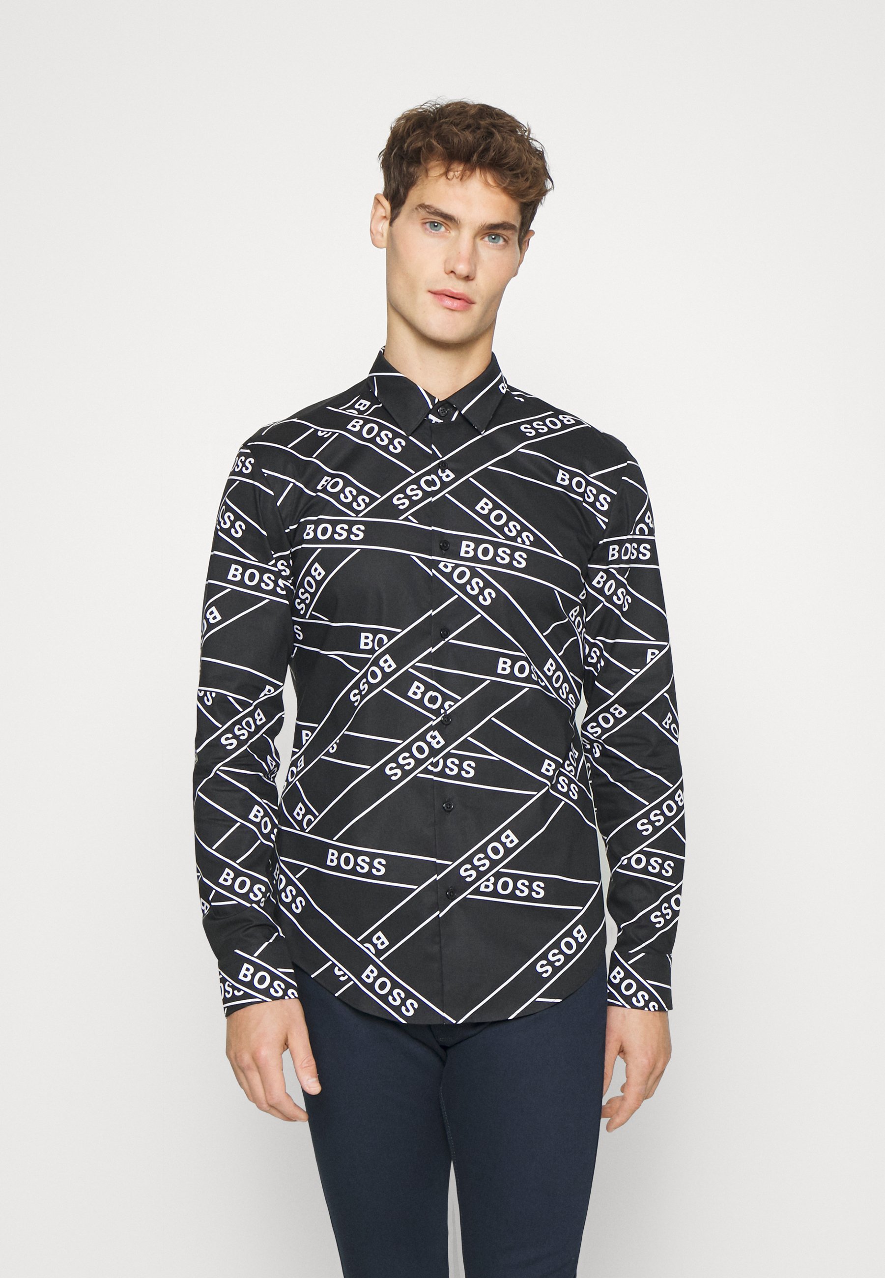 BOSS RONNI - Shirt - black - Zalando.co.uk