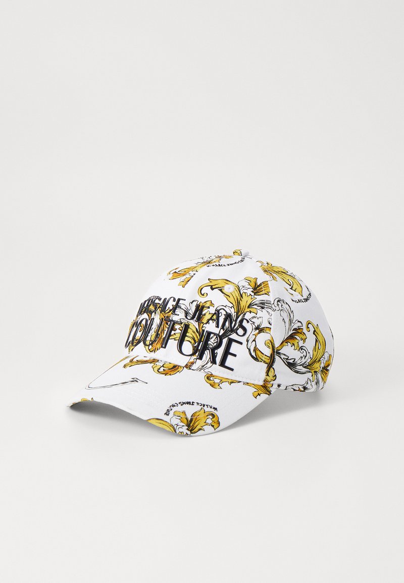Versace Jeans Couture BAROCCO OUTLINE UNISEX - Cap - white/gold/white ...