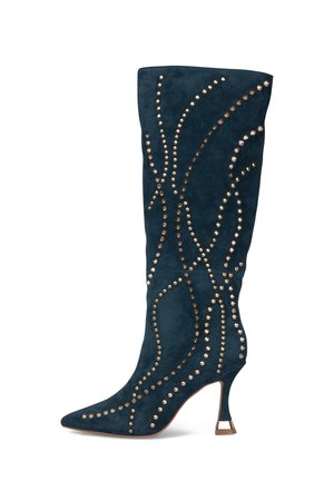 Cowboy- / Bikerboots - navy blue