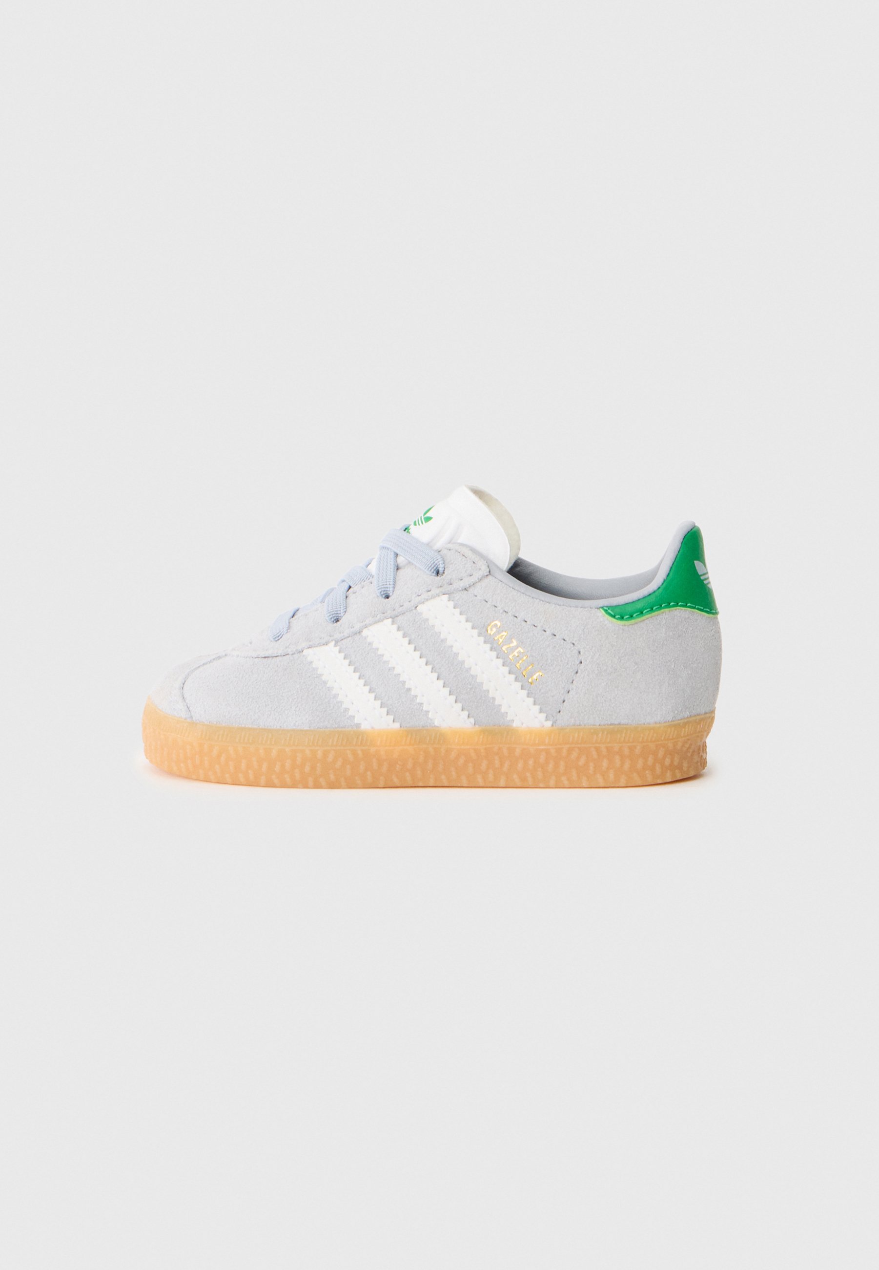 adidas Originals GAZELLE UNISEX - Baby shoes - silver-coloured/white/green/grey  - Zalando
