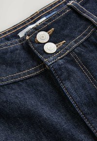 DOUBLE BUTTON WIDE LEG - Vaqueros boyfriend - rinse