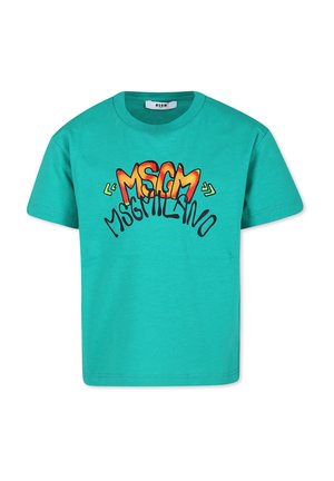MSGM T-shirt con stampa - green