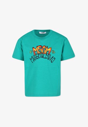MSGM T-shirt con stampa - green