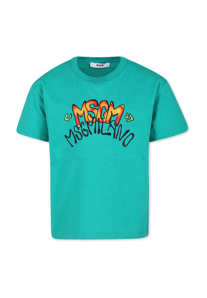 MSGM T-shirt con stampa - green