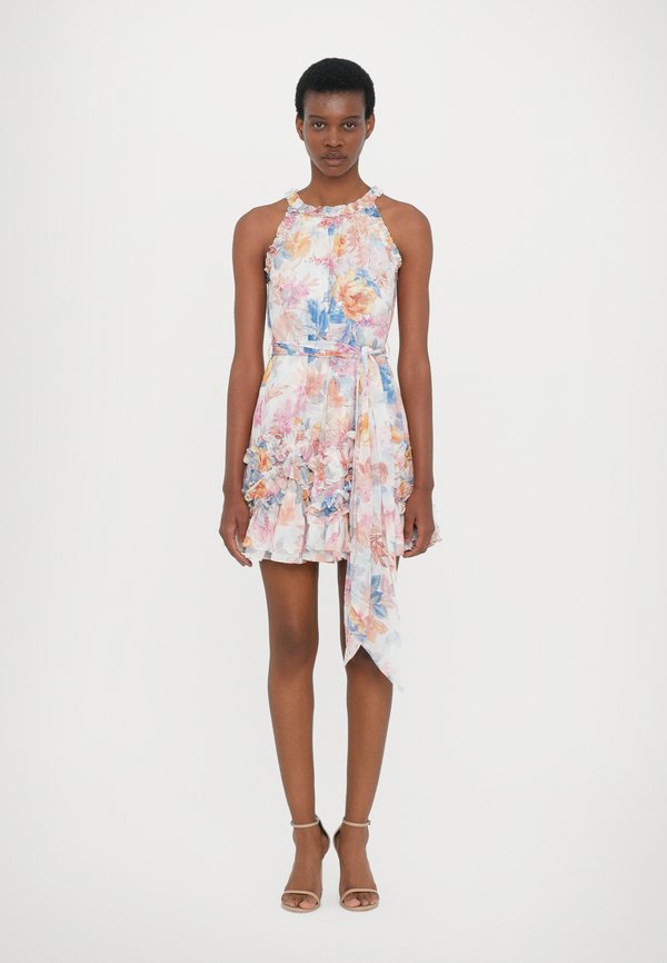 MARIANNES FLORAL SLEEVELESS MICRO MINI DRESS - Day dress - moonshine