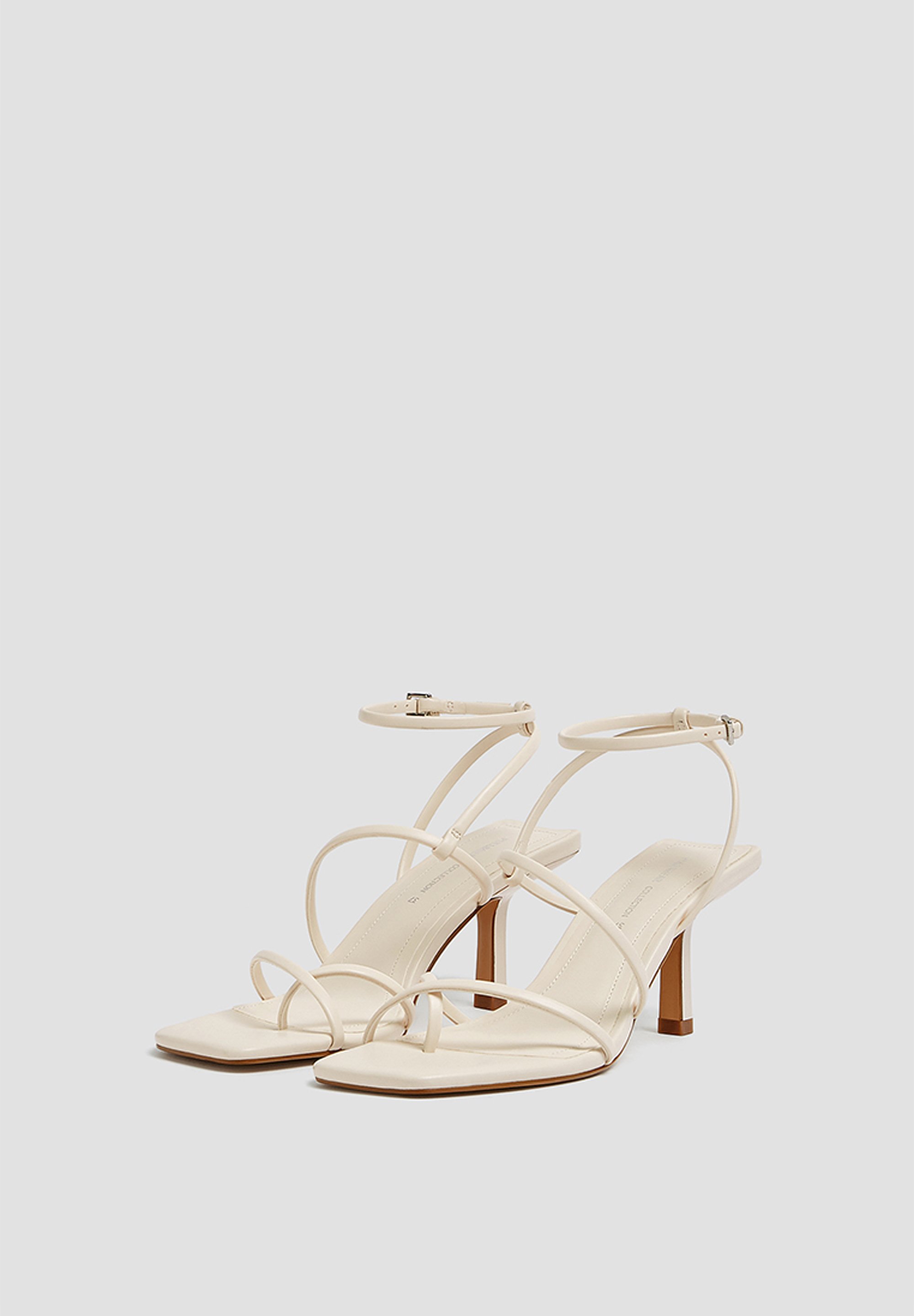 PULL\u0026BEAR Sandalen met hoge hak - beige/Beige - Zalando.nl