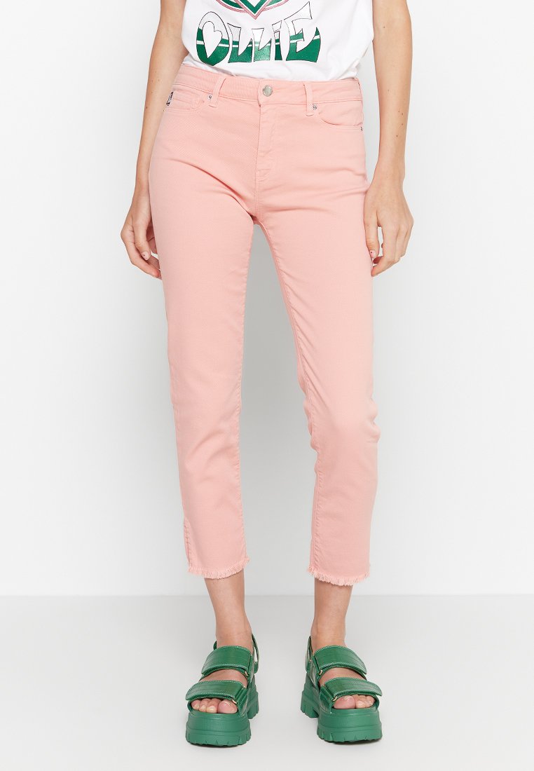 Love Moschino Slim fit jeans donkerroze