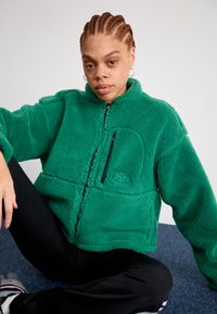 The North Face W EXTREME PILE 2 FZ JACKET - Fliisjakk - evergreen/black