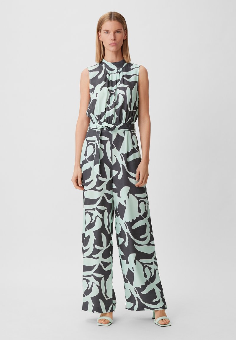 comma MIT ALLOVERPRINT Jumpsuit tiefblau/dunkelblau Zalando.ch