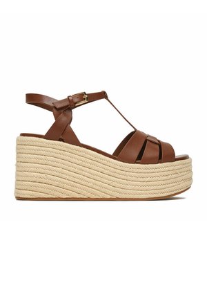 BADURA, BADURA WOMEN'S ESPADRILLES BROWN - Sandalias con plataforma - brown