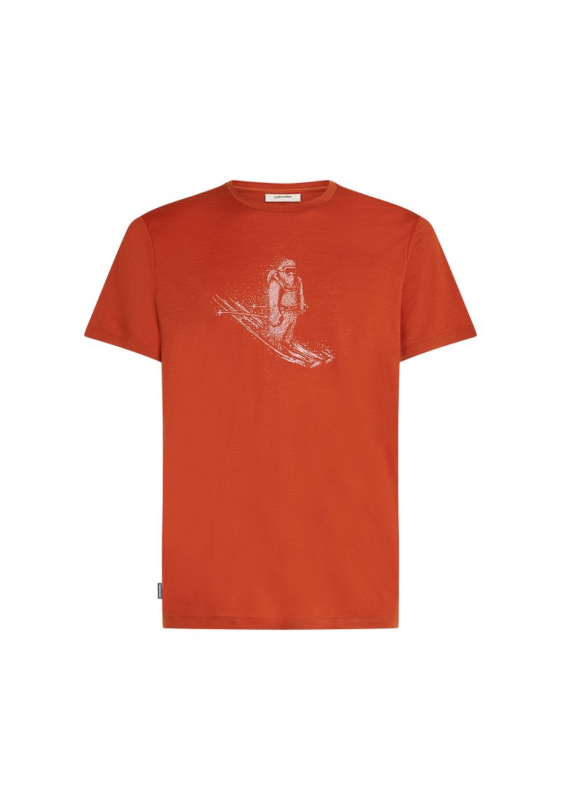 Icebreaker T-shirt print rood