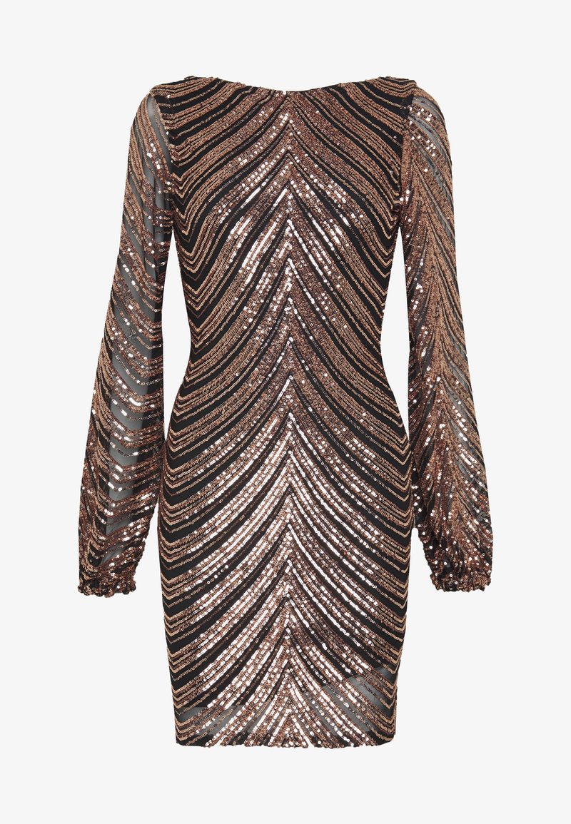 Club L London Cocktail dress / Party dress - gold-coloured - (Pre-owned) - Zalando Club L London Cocktail dress / Party dress - gold-coloured - (Pre-owned) - Zalando