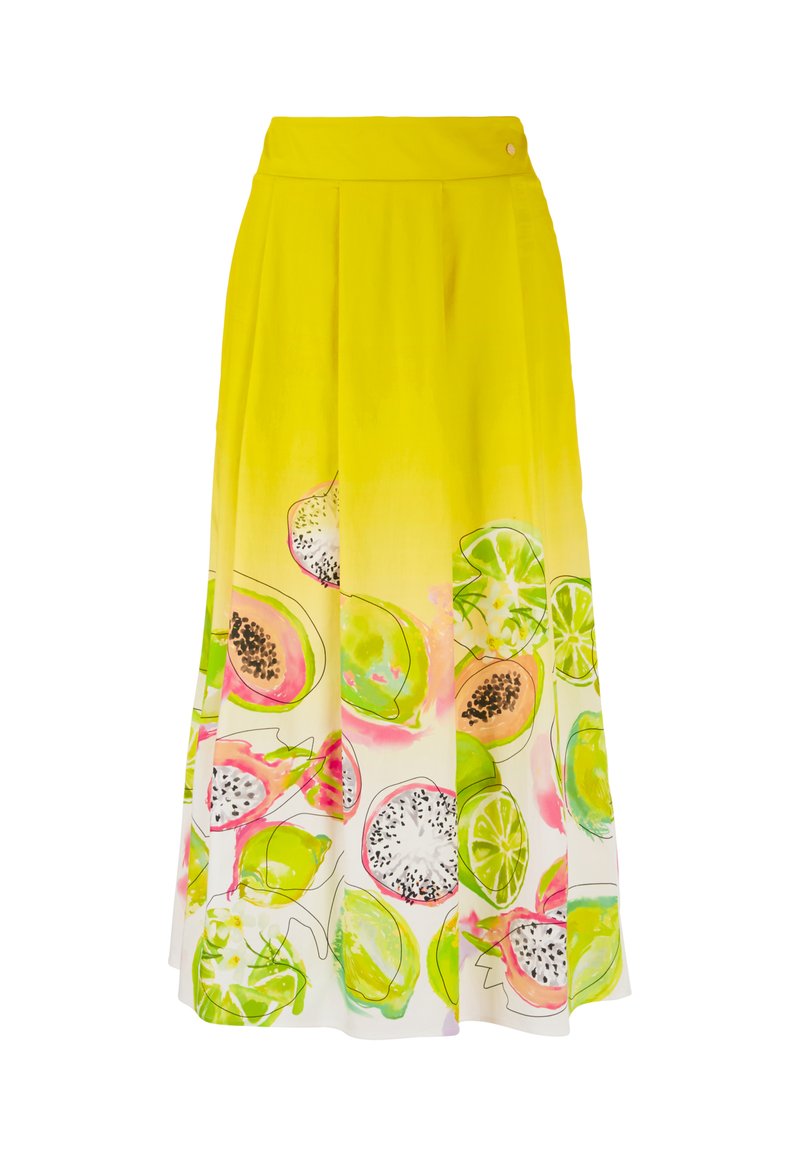 Marc Cain A-lijn rok geel Marc Cain A-lijn rok geel