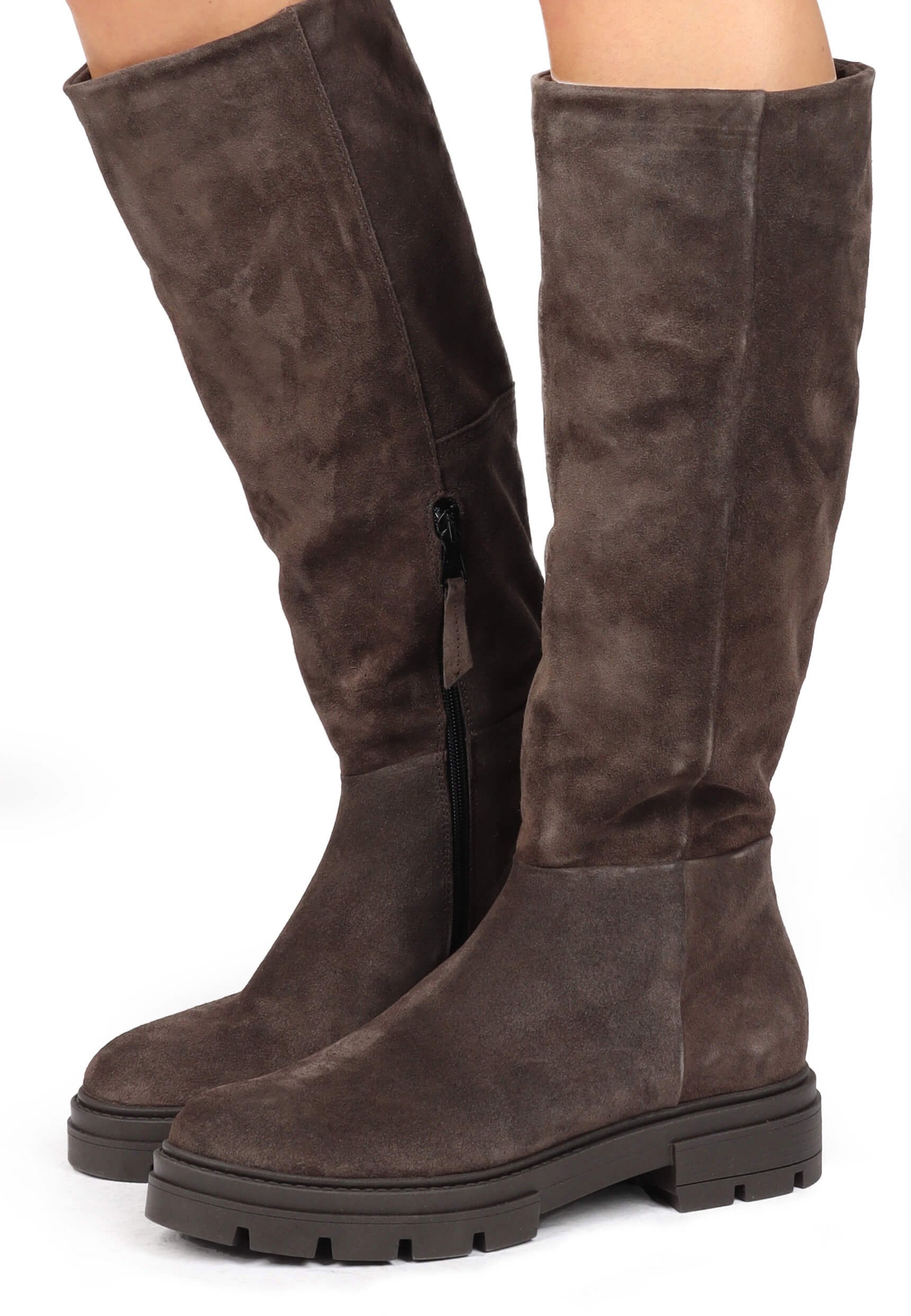 MJUS Laarzen - shadow/Donkerbruin - Zalando.nl