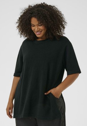 Kaffe Curve NIELA - Basic T-shirt - black deep