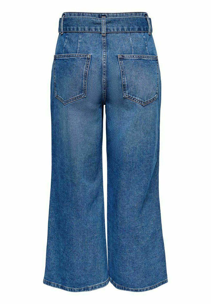 Damer JDYTRACY LIFE HW WIDE BELT ANKLE MB DNM - Jeans Bootcut Damer JDYTRACY LIFE HW WIDE BELT ANKLE MB DNM - Jeans Bootcut