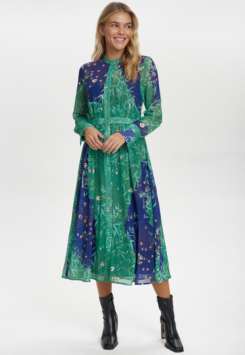 Numph Blousejurk lichtgroen Numph Blousejurk lichtgroen