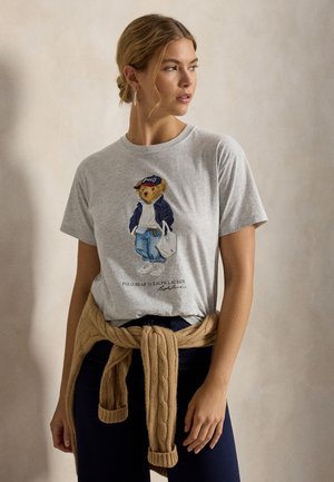 Polo Ralph Lauren T-shirt imprimé - light smoke heather