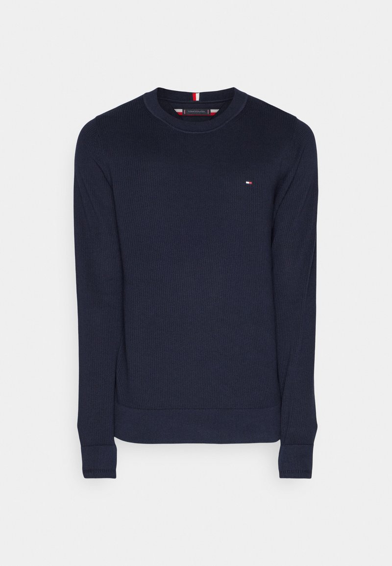 Tommy Hilfiger CHAIN RIDGE C NECK - Strickpullover - desert sky 