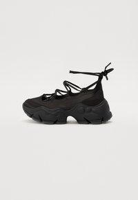 Buffalo - BINARY GHILLIE - Ankle cuff ballet pumps - black Thumbnail Image 1