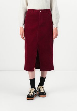 ONLMOXIE SLIT SKIRT - Uska suknja - cabernet