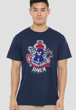 Warner Brothers, TEEN TITANS GO/RAVEN - Print T-shirt - dark blue