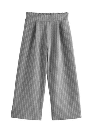 WIDE LEG - Nadrágok - grey pinstripe
