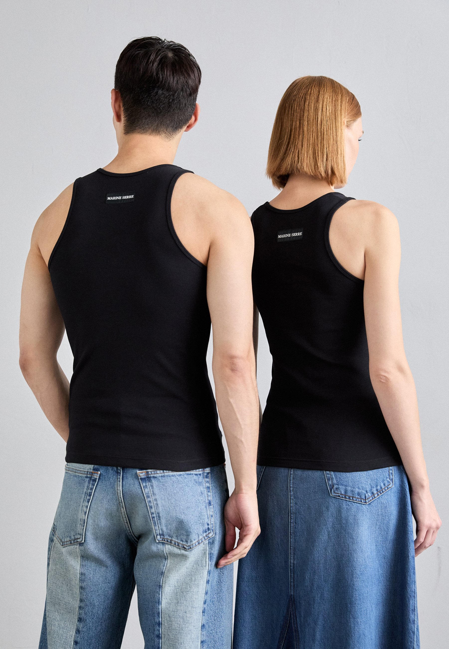 MARINE SERRE MOON TANK UNISEX - Top - black - Zalando.co.uk