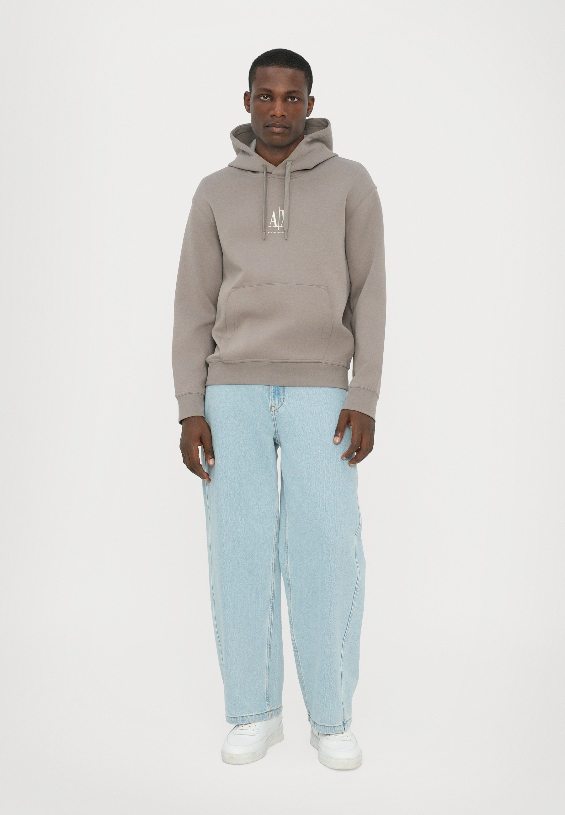 Armani Exchange Hoodie - driftwood/taupe - Zalando.co.uk