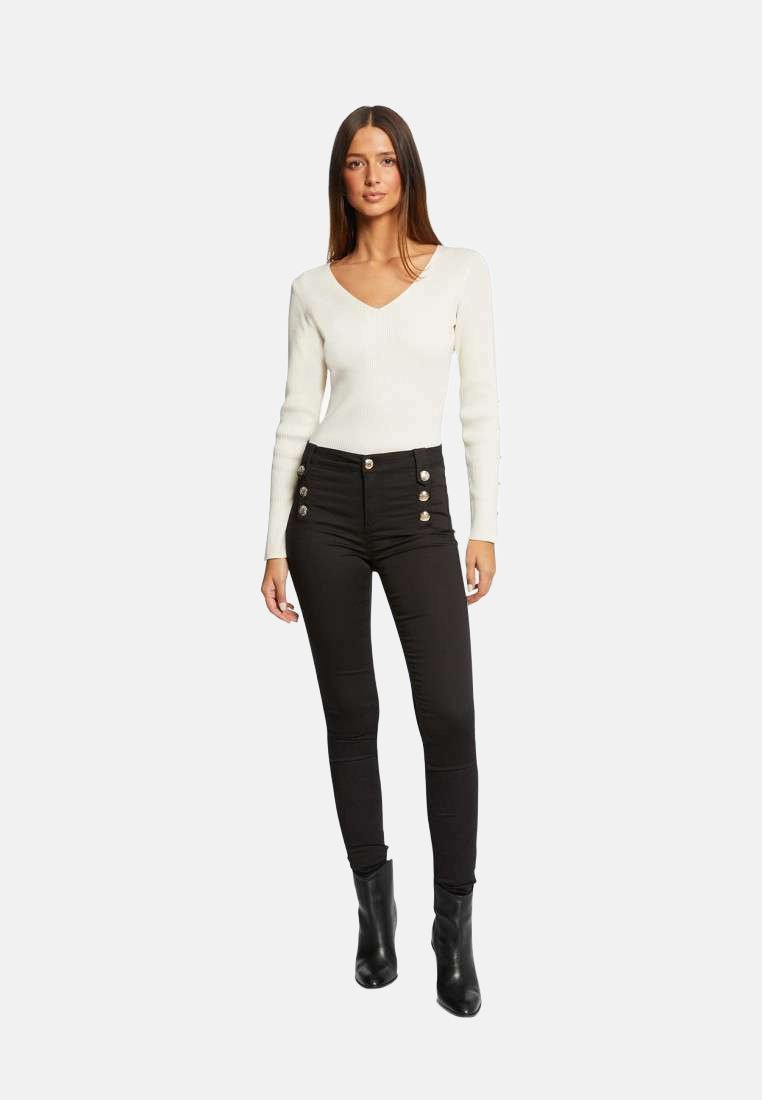 Morgan Jeans Skinny - noir