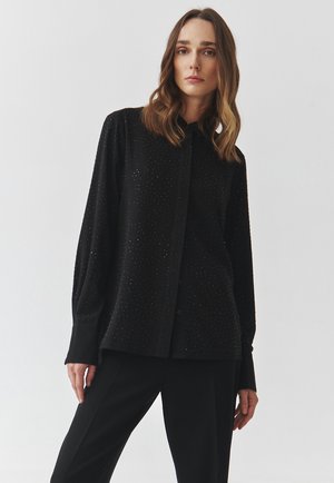 Button-down blouse - black