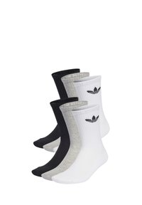 TR CREW S 6PACK - Sokker - black/white/medium grey heather