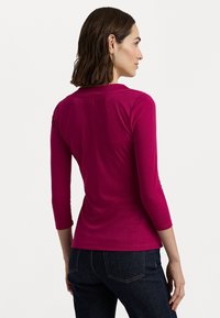Lauren Ralph Lauren JAINAB MID SLEEVE - Μπλούζα με μακριά μανίκια - fuchsia berry