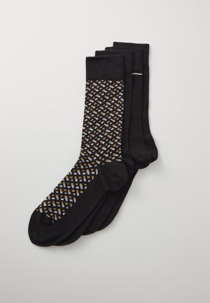 GIFT MONOGRAM 4 PACK - Sokken - black
