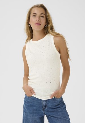 CARNA RHINESTONE - Toppi - chalk
