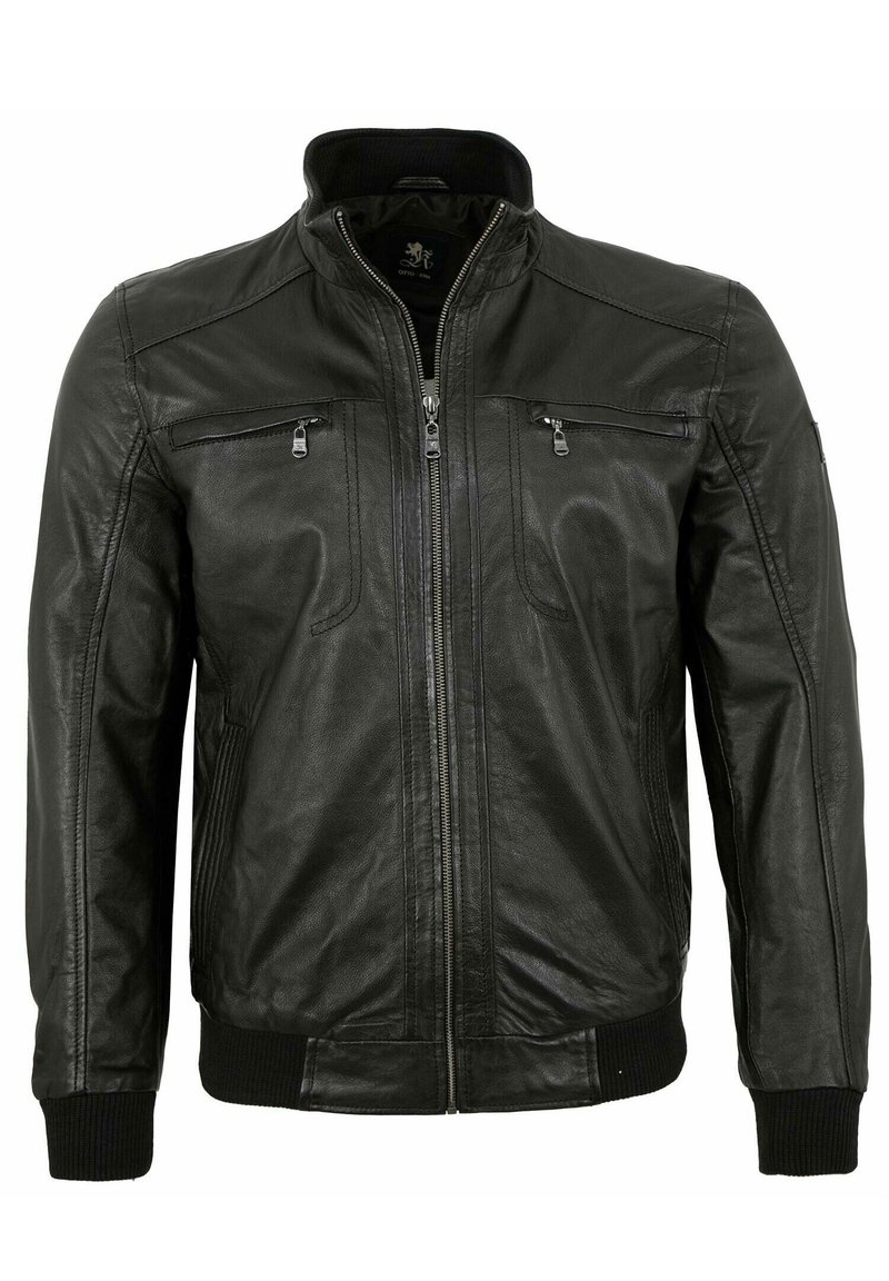 Otto Kern Lederjacke - schwarz