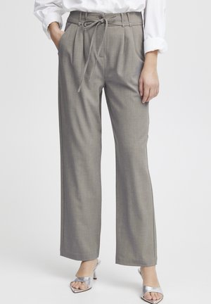 b.young Broek - light grey melange