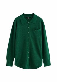 Next SMART COLLAR BUTTON THROUGH LONGLINE  - Cardigan - green