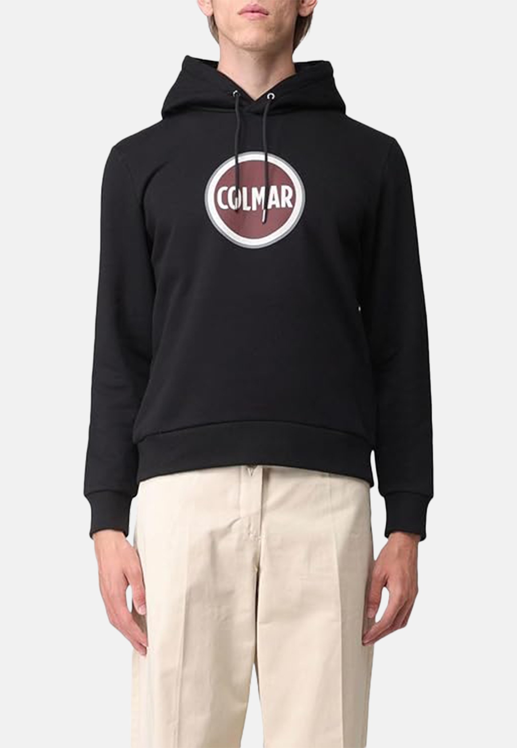 パーカー・フーディ COLMAR Men Hoodies 8254R 5WS99 Black Hooded sweatshirt with zip - BLACK | Colmar