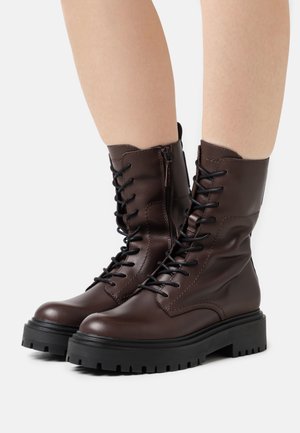 Marc O'Polo ELIN - Lace-up ankle boots - dark brown