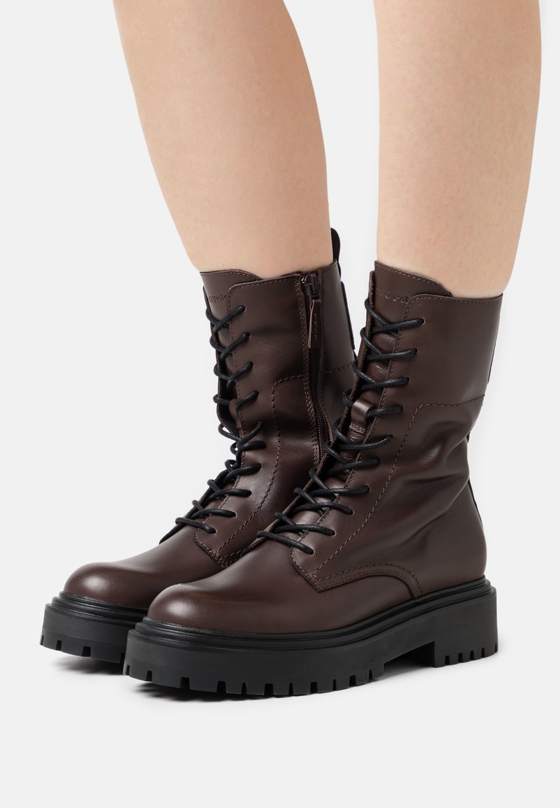 Marc O'Polo - ELIN - Lace-up ankle boots - dark brown, Enlarge