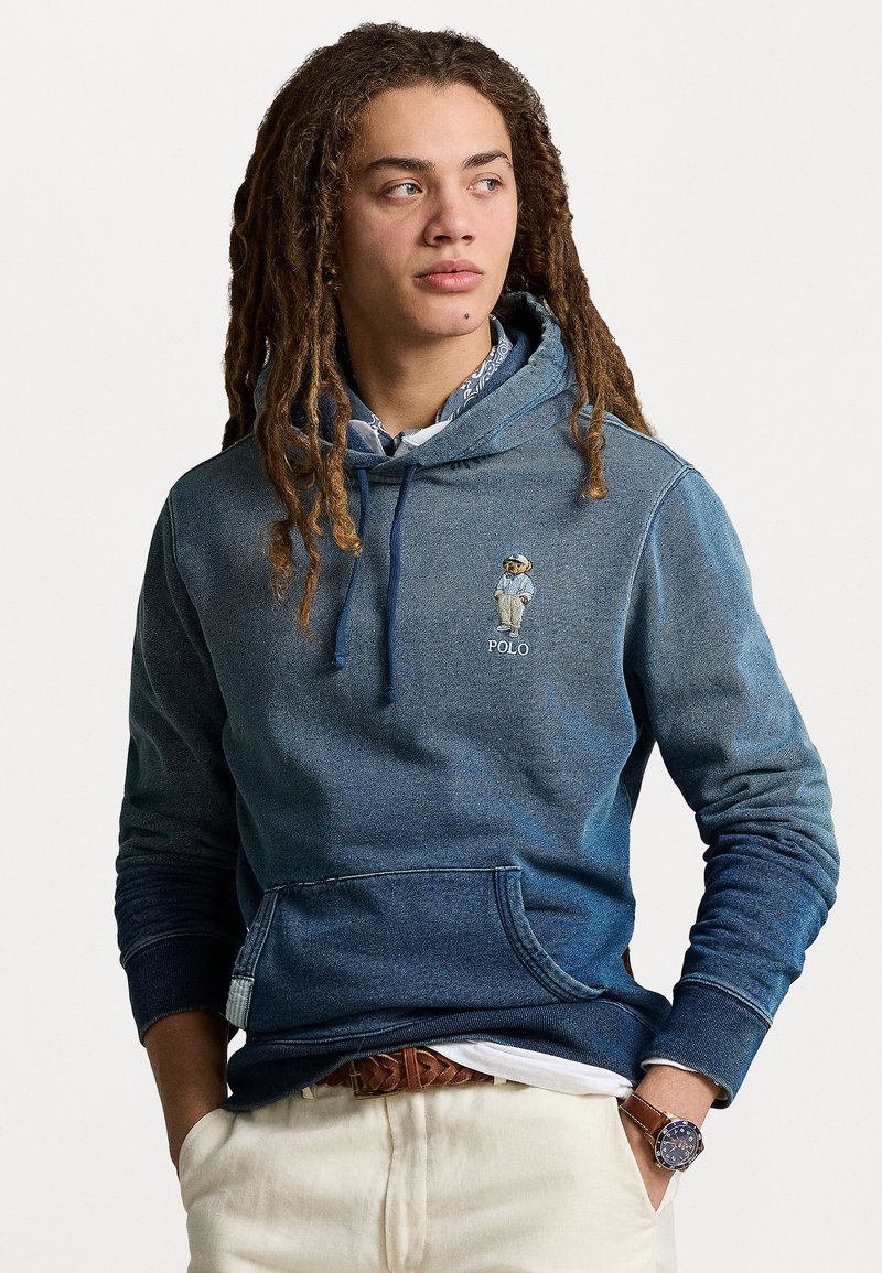 Polo Ralph Lauren POLO BEAR INDIGO FRENCH TERRY HOODIE - Sweat à capuche - dark indigo