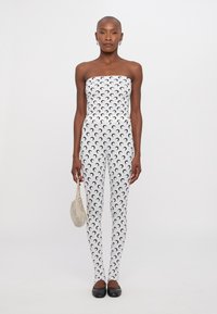 MARINE SERRE MOON PRINTED SECOND SKIN TUBE  - Tops - optical white