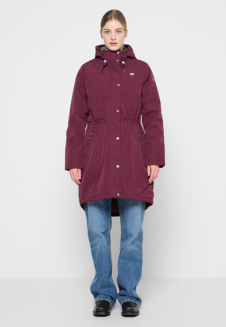 Schmuddelwedda Parka donkerrood