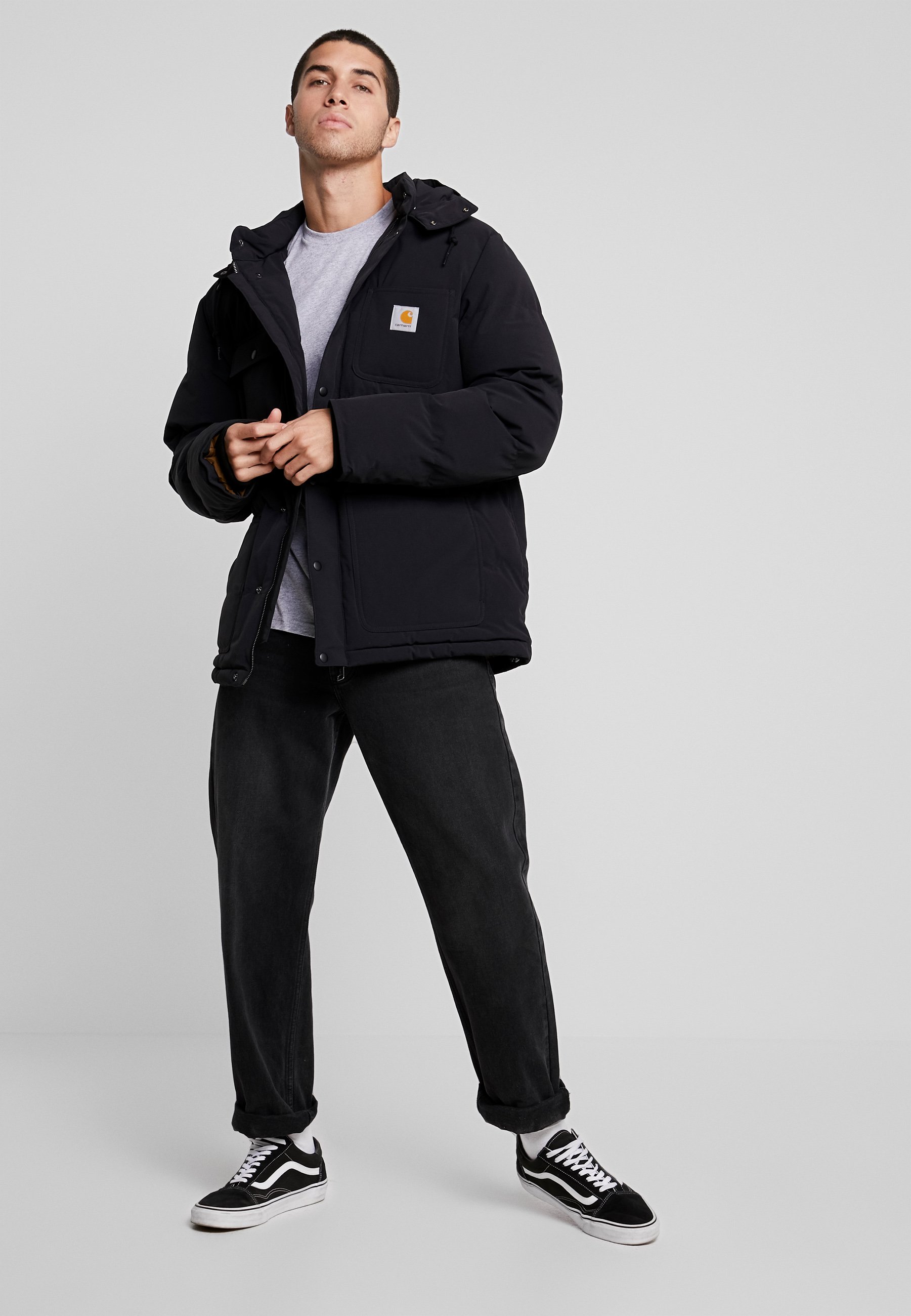 Carhartt WIP ALPINE COAT Vinterjakke black hamilton Carhartt WIP ALPINE COAT Vinterjakke black hamilton