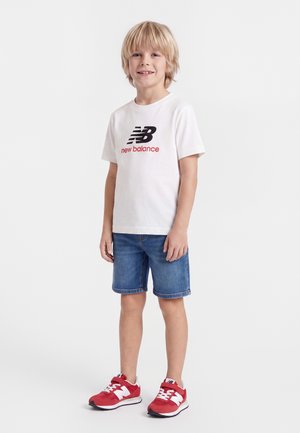 New Balance, STACKED LOGO TEE - T-shirt imprimé - bright white