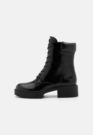 LEIGHTON BOOTIE - Platåstøvletter - black
