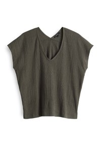BOXY FIT CRASH - Basic T-shirt - olive leaf